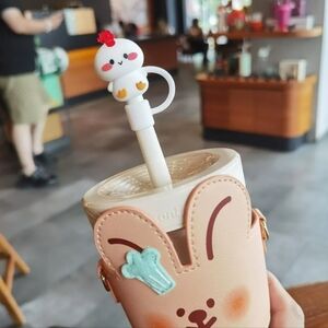 New chicken Stanley cup straw cover, 10mm straw cover, reusable silicone cover